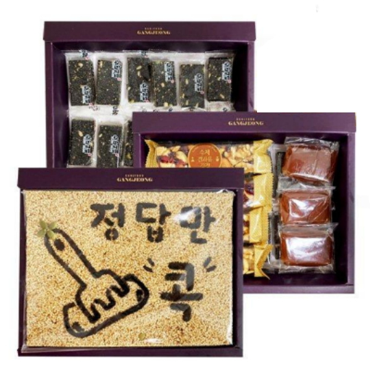 수희푸드 수희수제견과 합격기원! 수능응원메세지강정세트 725g (1개)_이미지