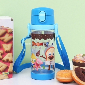오키즈 브레드이발소 샤베트 원터치 빨대물통 블루_이미지