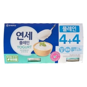 연세우유 요거트 플레인 80g (8개)_이미지
