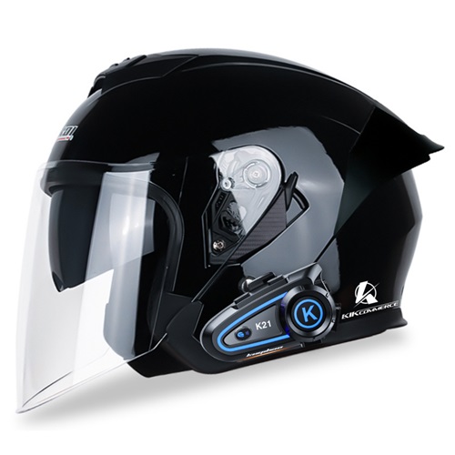 킥커머스 오픈페이스 블루투스 오토바이 헬멧 K21 (해외구매)