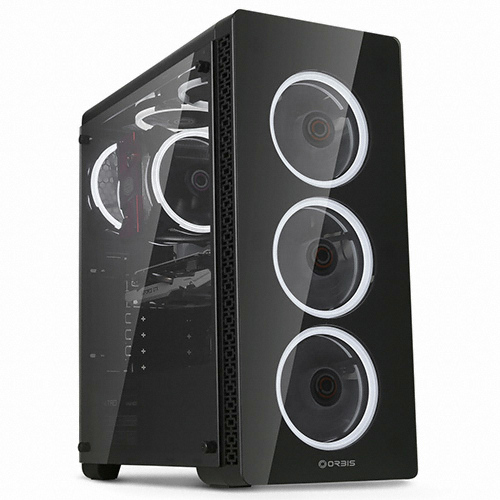 ORBIS T210 화이트 LED 듀얼링 강화유리