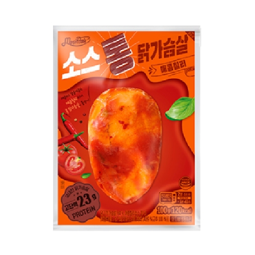 랭킹닭컴 맛있닭 소스 통 닭가슴살 매콤칠리 100g (20개)_이미지