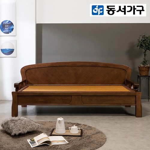 동서가구 하녹 소나무 원목 흙소파 MS (C흙판)_이미지