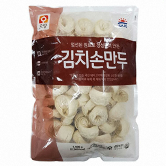 사조대림 오양 엄선된 원료로 정성들여만든 김치 손만두 1.4kg (5개)