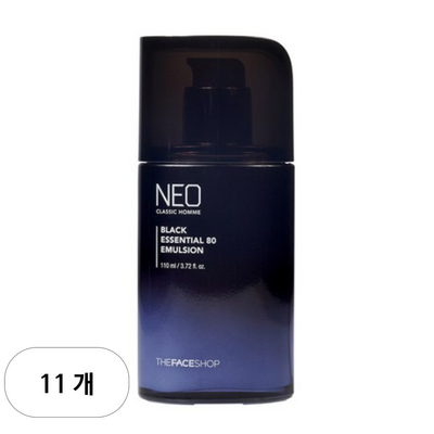더페이스샵 네오 클래식 옴므 블랙 에센셜 80 에멀전 110ml (11개)_이미지