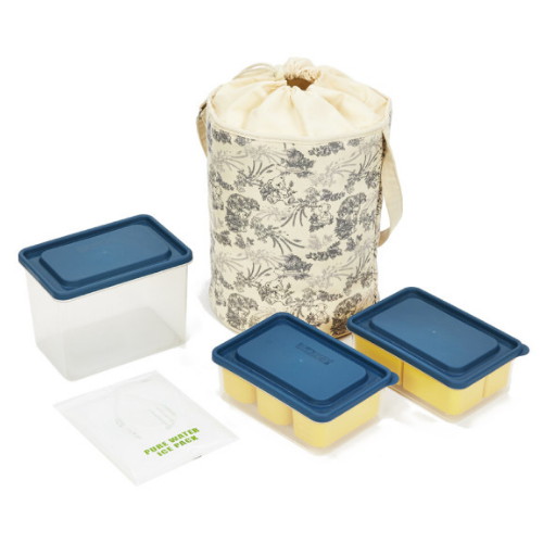 테지움 테디베어 버킷 쿨러백 13L 용기 세트_이미지