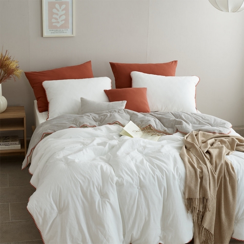 좋은느낌엔에프 나이스필 레이븐 워싱광목면 극세사 차렵패드세트 (퀸 Q)