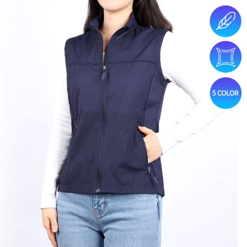 노블진 여성 여름조끼 메쉬 스판 기능성 작업 베스트