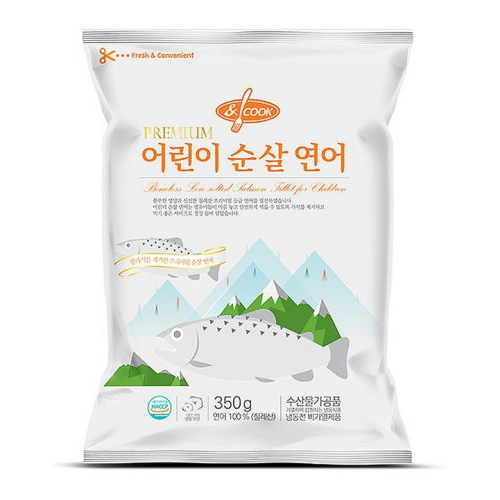 앤쿡 어린이 순살 연어 350g