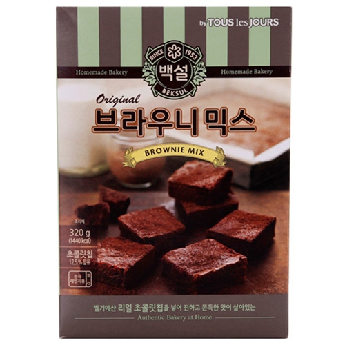 백설 브라우니믹스 320g (4개)_이미지