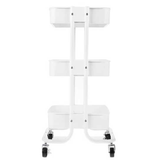 탐사 튼튼한 선반 3단 철제 트롤리_이미지