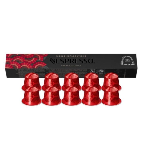 네스프레소 오리지널 월드 익스플로레이션 상하이 룽고 10캡슐 [1팩]