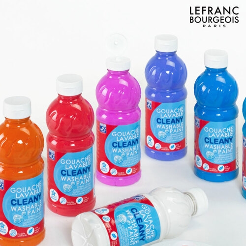 워셔블 과슈물감 500ml 낱색 총12색상