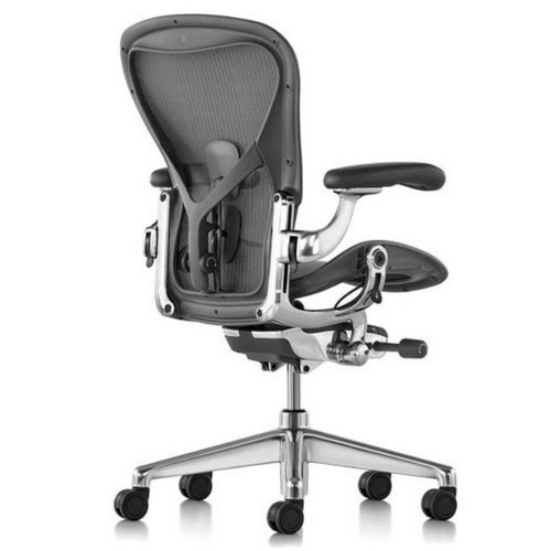 허먼밀러 뉴 에어론 CD 체어+호환 헤드레스트 해외구매 (B size,폴리암패드)_이미지