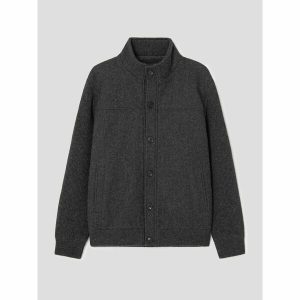 갤럭시 라이프스타일 울 퀼팅 구스다운 세미오버핏 가디건 GC3X5AL014