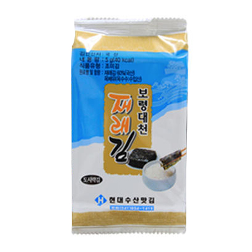 현대수산맛김 조미구이 재래 도시락김 5g [50개]