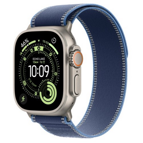 APPLE 워치 트레일 루프 내추럴 티타늄 마감 M/L (블루/브라이트블루) (44mm/45mm/46mm/49mm)_이미지