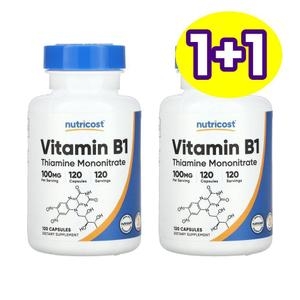 뉴트리코스트 비타민B1 100mg 120캡슐 (2개)_이미지