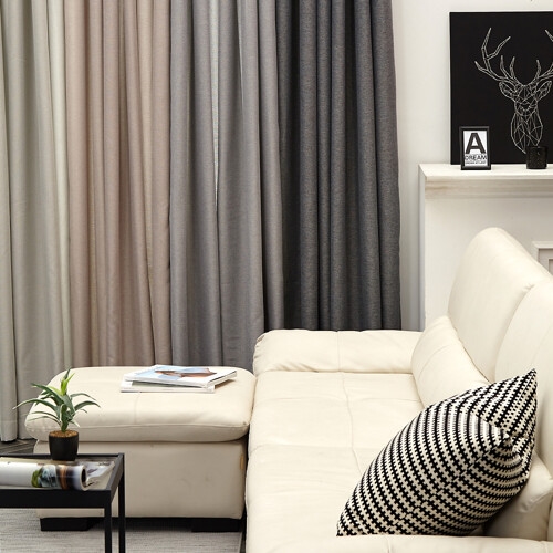 하우쎈스 린넨필 암막커튼