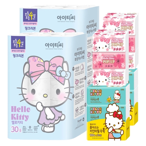 아이티씨 헬로키티 핑크리본 선물세트