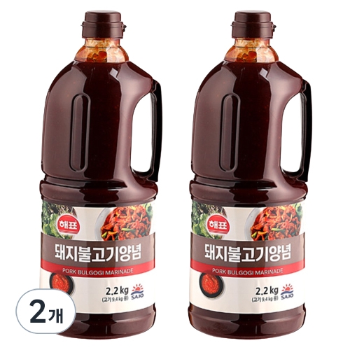 사조대림 해표 소스레시피 돼지불고기 양념 2.2kg (2개)