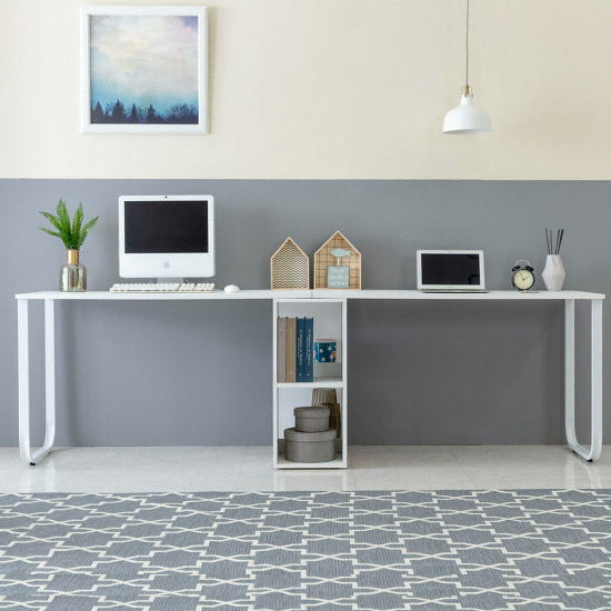 라나4 책꽃이 2인용 책상