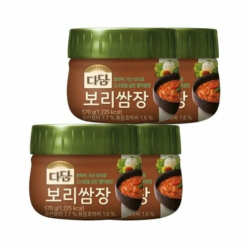 백설 다담 보리쌈장 570g (4개)_이미지