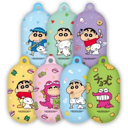 갤럭시 버즈/버즈 플러스 짱구와 흰둥이 하드 젤리 케이스