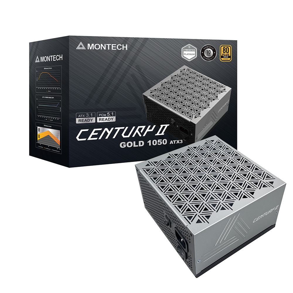 MONTECH CENTURY II 1050 80PLUS골드 풀모듈러 ATX3.1이미지입니다. 누르면 해당 게시물로 새창이동합니다.