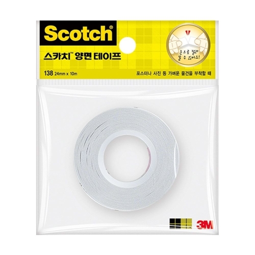 3M 스카치 138 양면 테이프 리필 24mm x 10m (20개)