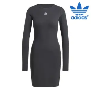 아디다스 세일 원피스/ IY9657/ 우먼스 에센셜 립 긴팔 드레스