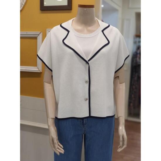 BCBG 배색카라 니트 B4B4K116_이미지