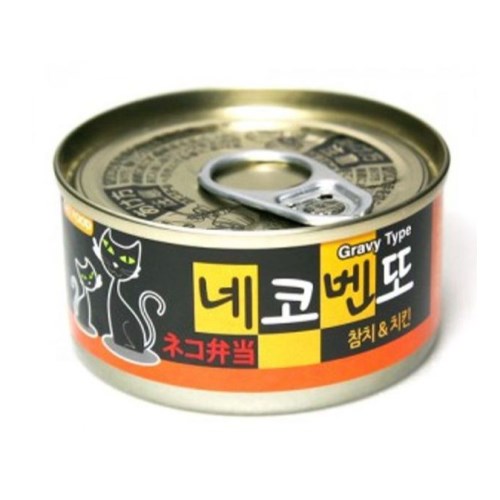 테비토퍼 네코벤또 참치&치킨 80g (1개)_이미지