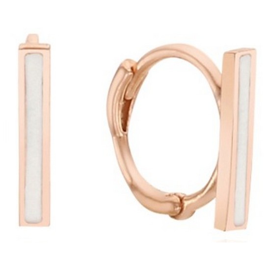 이랜드 로이드 로이드 에폭시 화이트 14K 귀찌 LOFL4072G