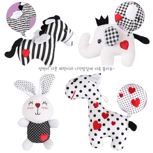 꿈나라 모빌 교체용인형-러블리 흑백인형4개_이미지
