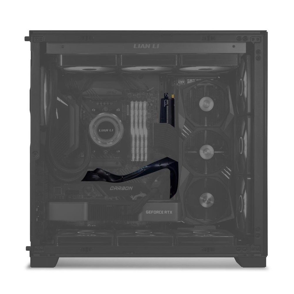 리안리 600mm PCI-e 4.0 Riser Cable (블랙)_이미지