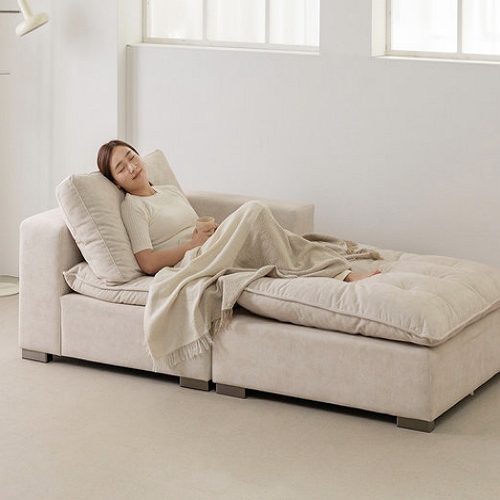 엘루아 기능성 구스 조야 패브릭 소파 1인용