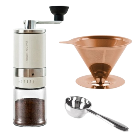 칼딘 핸드밀 핸드드립 패키지 (아이보리)