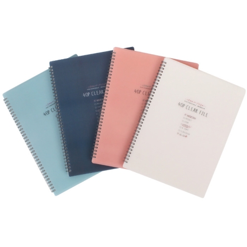 톡톡팬시 A4 스프링 클리어 파일 40p 랜덤 4개_이미지
