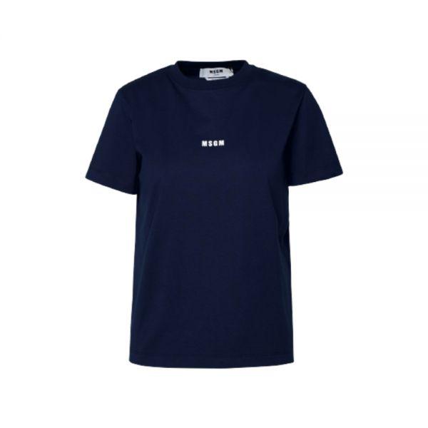 MSGM 마이크로 로고 반팔 티셔츠 3541MDM500 237798 89_이미지