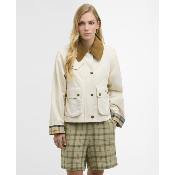 바버 여성 URJU6E312CR 크림 Cropped Beadnell 캐주얼 자켓 크롭드 비드넬 Casual Jacket_이미지