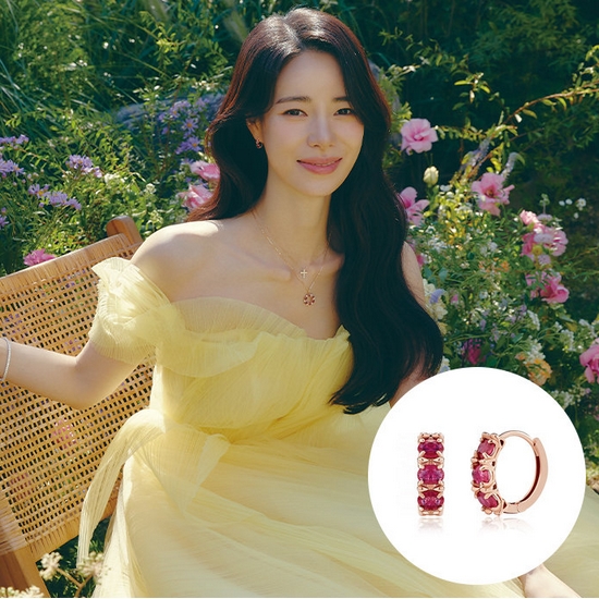 골든듀 로제도르 돌체판타지아 루비 원터치 귀고리 FEF3-D-0223