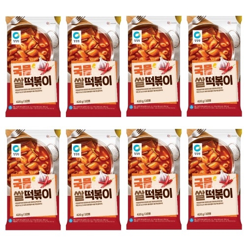 국물떡볶이 420g 8개 맛있는 간식 반찬 안주 야식 간편한 조리 요리