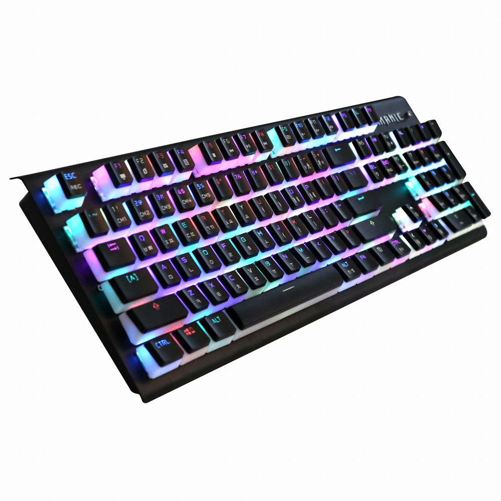 마이크로닉스 MANIC X60 RGB 마닉축 축교환 with 푸딩키캡 (적축)_이미지