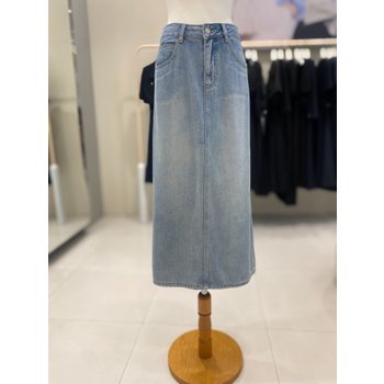 JJ지고트 백 슬릿 H라인 데님 스커트 GR6R8SK311