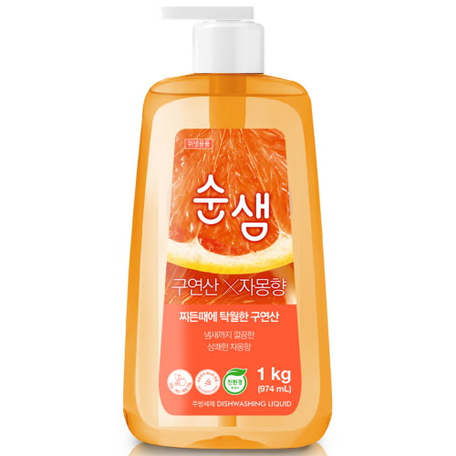 애경 순샘 ㅤ구연산 X 자몽 974ml (2개)_이미지