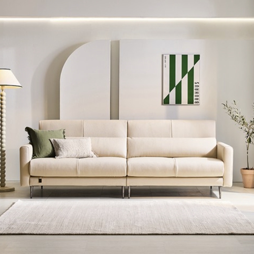 다우닝 로이드 전체 천연가죽 소파 3.5인용