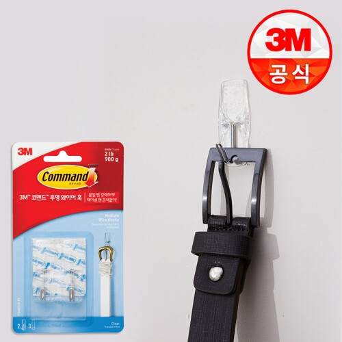 3M 코맨드 훅 17065CLR 투명 와이어 훅