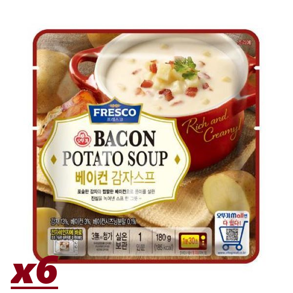오뚜기 프레스코 베이컨 감자스프 180g (6개)