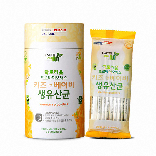 뉴팜  락토리움 프로바이오틱스 키즈앤베이비 생유산균 50포 (1개)